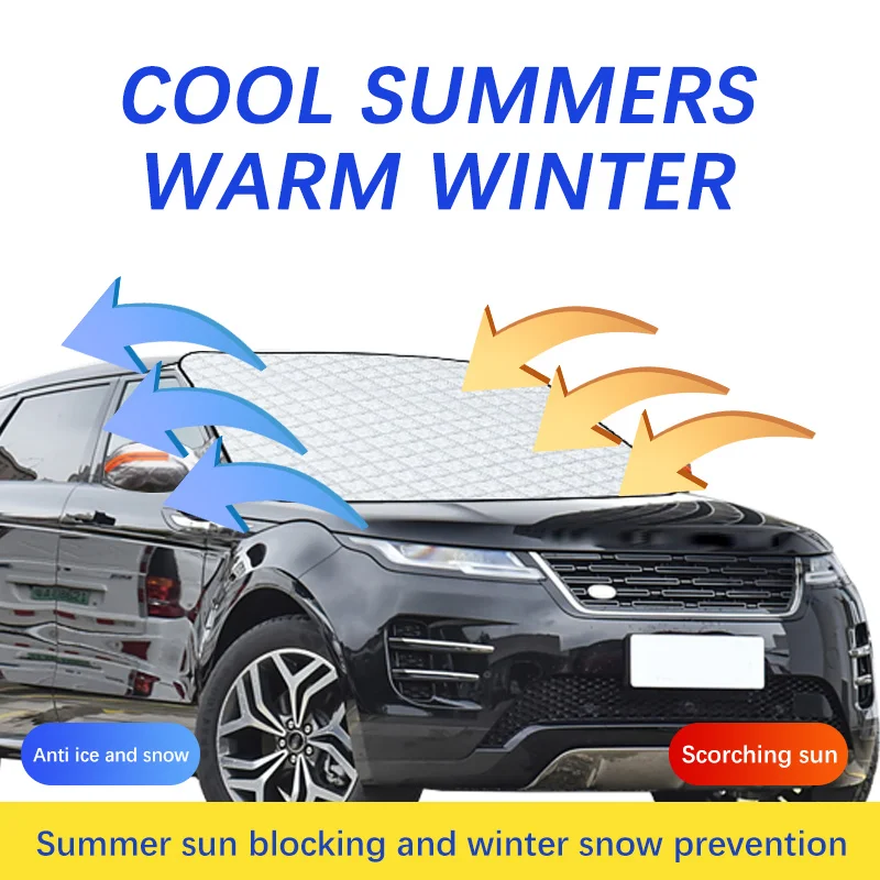 Auto Exterior Accessories For Land Rover Aurora Winter Car Snow Shield Shade Front Windshield  Waterproof Sunshade Cover