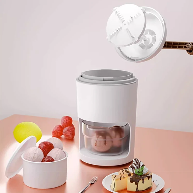 かき氷機 手動家庭用小型あられ製氷機 屋台 手回し砕氷機 スムージー アイスクラッシング