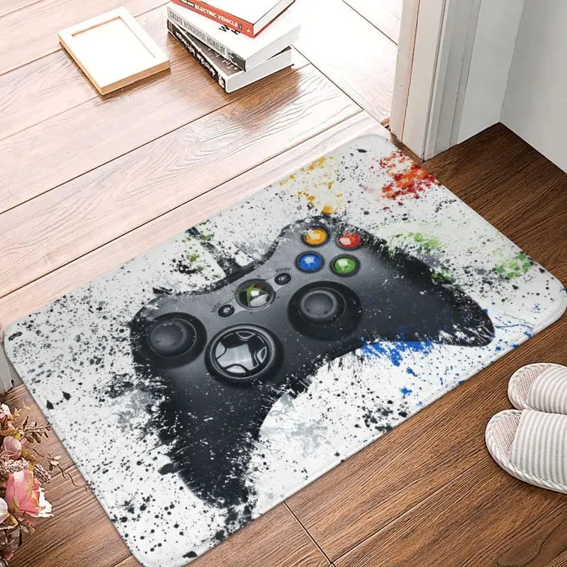 Nostalgia Gaming Controller Front Floor Door Entrance Mats Indoor Video Game Gamer Kitchen Doormat Toilet Living Room Carpet Rug