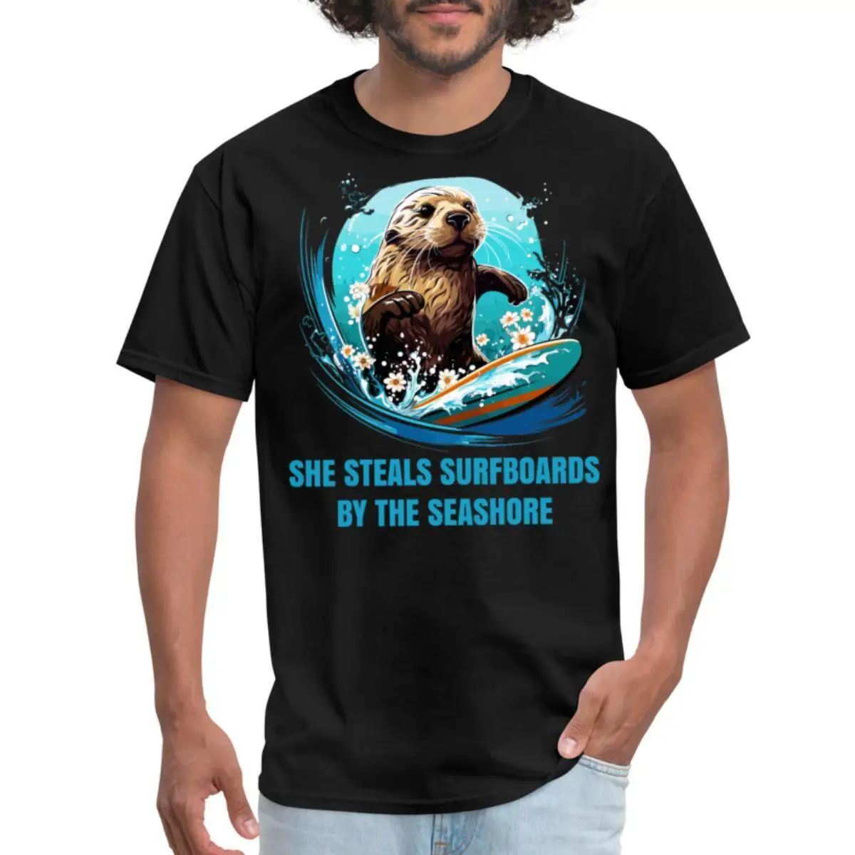 

Team Otter 841 Funny Surfing Theft Men's T Shirt