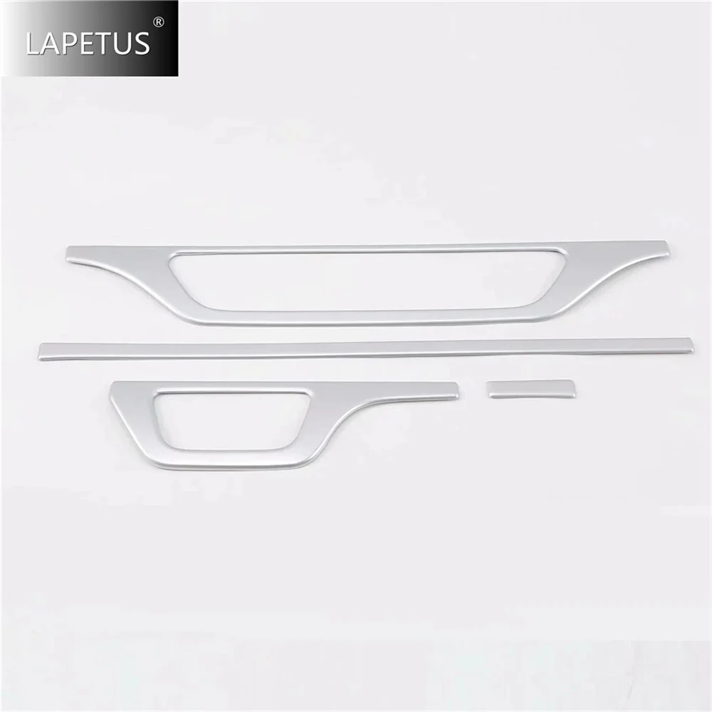 Silver Car Dashboard Central Control Instrument Decor Panel Cover Trim Fit For Audi Q5 2018 - 2023 Car Interior ABS Accessories