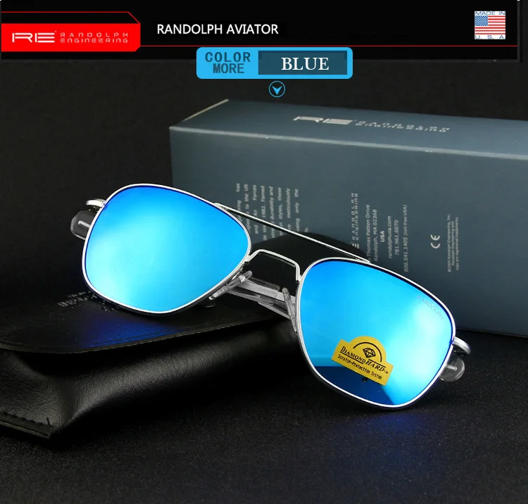 RE Sonnenbrille Mann Amerikanische Armee Militär Luftfahrt Pilot Sonnenbrille Frau Luxus Marke Vintage Metall Titan Rahmen Glas Objektiv – Detail 31