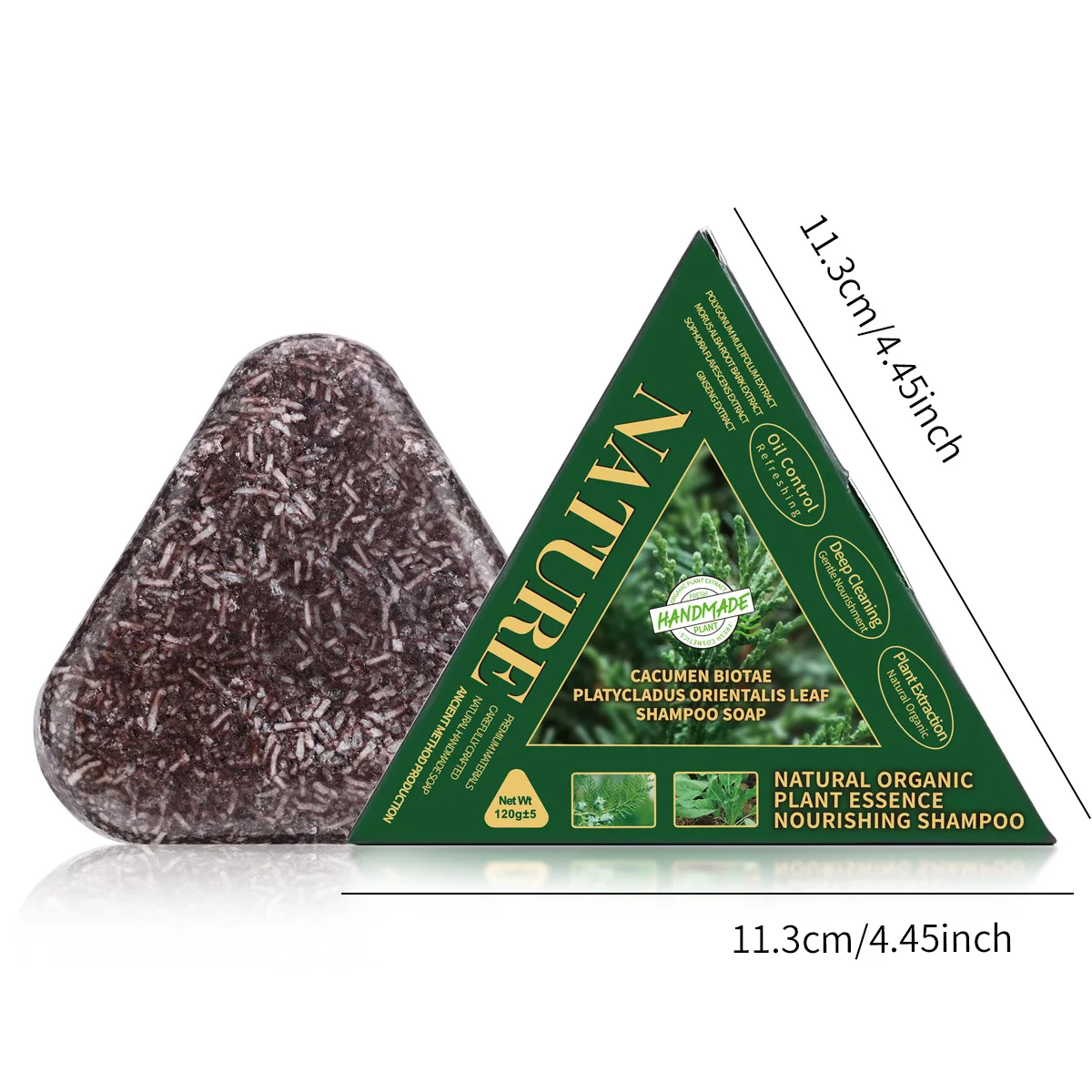 بوليغونوم مولتيفلوروم عثمان جراس شامبو صابون السرو شامبو صابون التحكم في الزيت صابون شامبو صلب 120 جرام