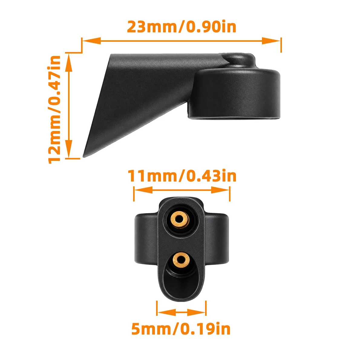  2 Stück Auto-Heckwischer-Waschdüse, Einstellbarer Sprühstrahl, Passend für Audi A1 A3 A4 A6 Q3 Q5 Q7 SQ5, 8K9955985A, 4G9955985, Auto-Zubehör – Detail 8