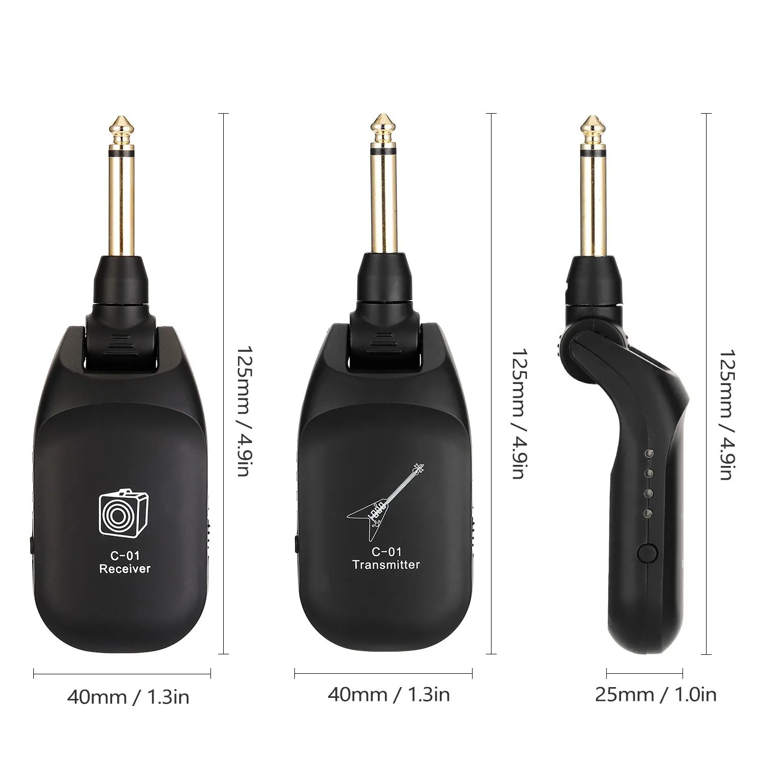 Guitar Wireless Receiver C01 Electric Guitar Wireless Transceiver Electric Hair Dryer Transceiver Guitar Connection Cable