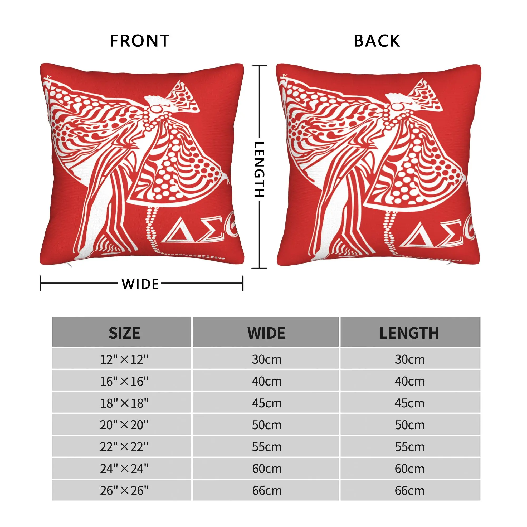 Pillow Cover D-Delta Sigma Theta  Fashion Pillow Case For Sofa Car Home Decor Pillowcases