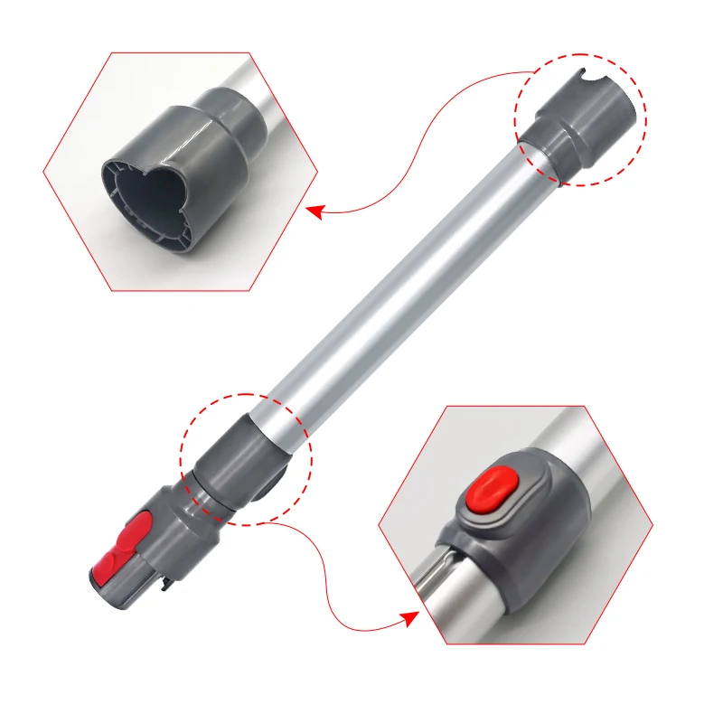 다이슨 진공 청소기용 텔레스코픽 직선 파이프 익스텐션 로드 교체 액세서리, V7 V8 V10 V11