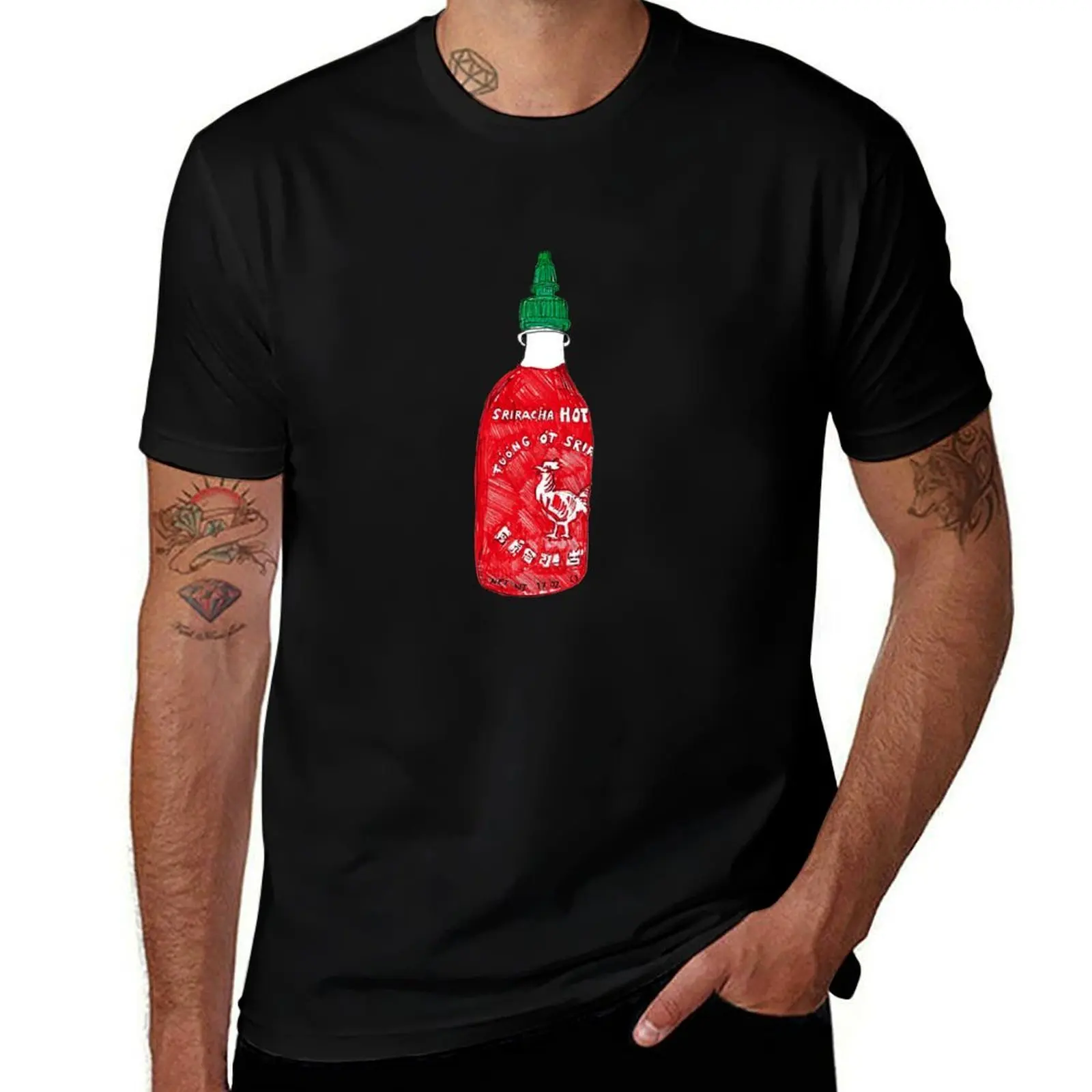 

Sriracha hot sauce T-Shirt Essential Solid Color T-Shirt