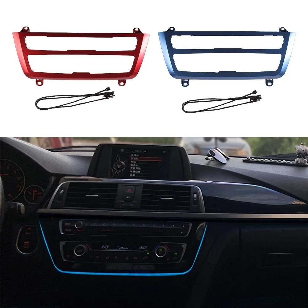 

Radio Trim Led Dashboard Center Console Light with Blue and Orange AC Panel Atmosphere Lighting for BMW 3 & 4 Series F30 F31 F32