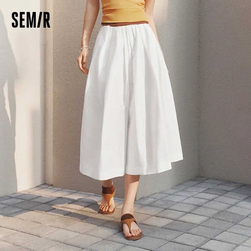 Women's Pleated Wide Leg Cropped Pants - Soft Textured