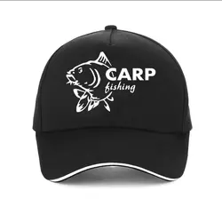 Fishinger Carp Fish Fisherman Sporter men baseball cap Summer Funny Harajuku Dad Velcro closure hat Trucker Caps