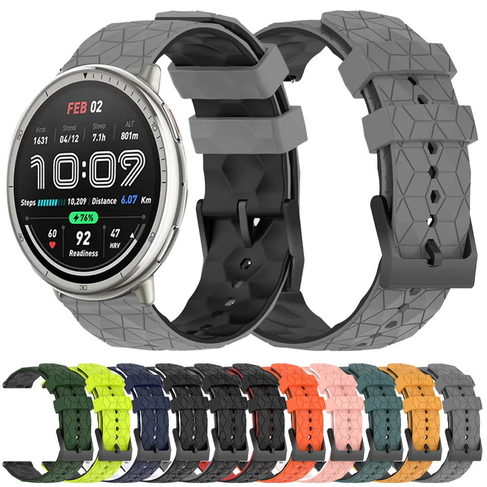 20 mm 22 mm Sportarmband für AMAZFIT GTR 4 3 Pro 47 mm Gürtelband AMAZFIT GTS 4 3 2e BIP6 BIP 6 5 Weiches Silikon-Ersatzarmband