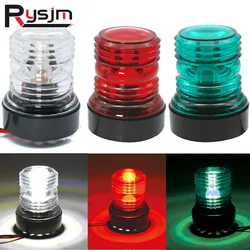 HD Waterproof 12V LED Navigation Light Marine Boat Yacht Anchor Light 360 Degree All Round Red Green White LED Boat Light 1PC