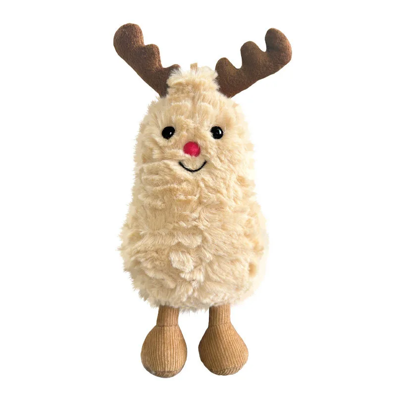 Jelly JC Cat Peanut Series Plush Stuffed Doll Cute Cat Deer Peanut Soft Cartoon Chidren Trendy Toy Girl Bag Charm Festive Gifts