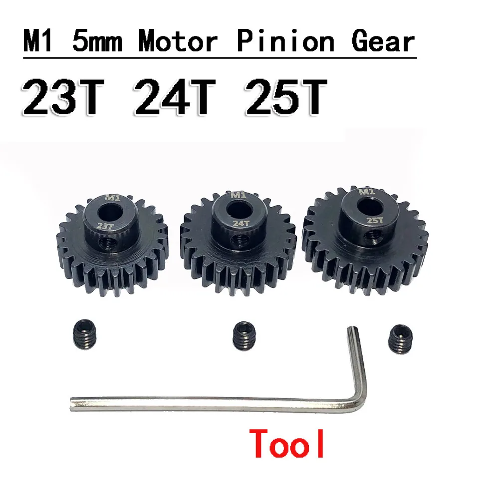 3PCS YSIDO Getriebe M1 5,0mm 11T-34T Stahl Metall Ritzel Motor Getriebe für 1/8 1/7 1/5 RC Buggy Auto Monster Truck RC Auto Ersatzteile – Detail 10