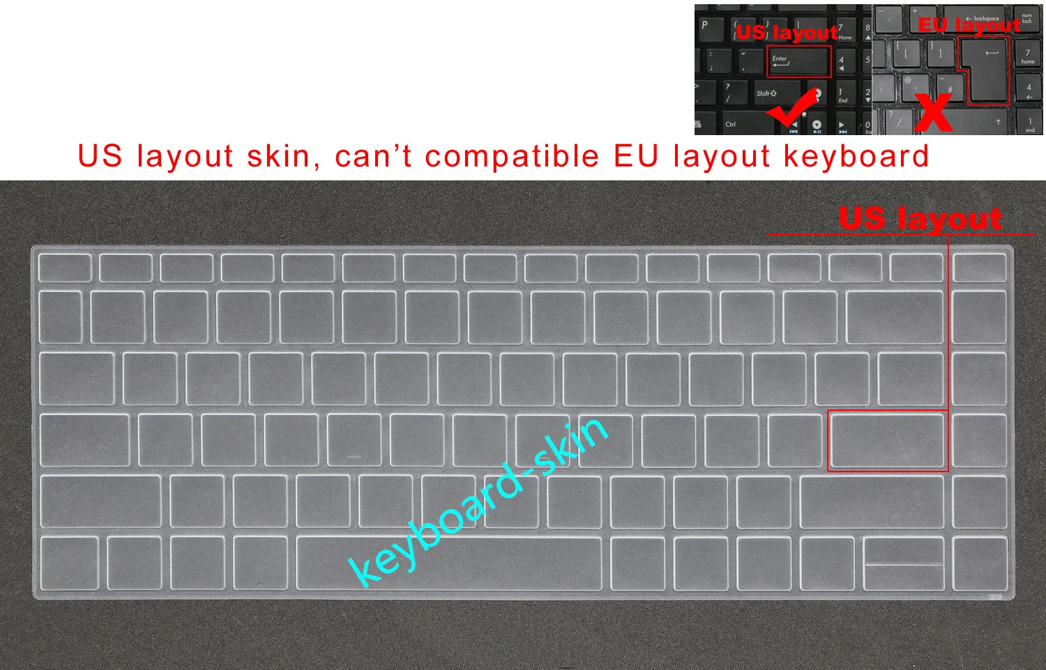 New US Keyboard Skin Cover for HP Zbook Studio G7/ G8 mobile Workstation EliteBook Folio 1040 G3 /HSTNN-Q99C,X360 1040 G7 G8
