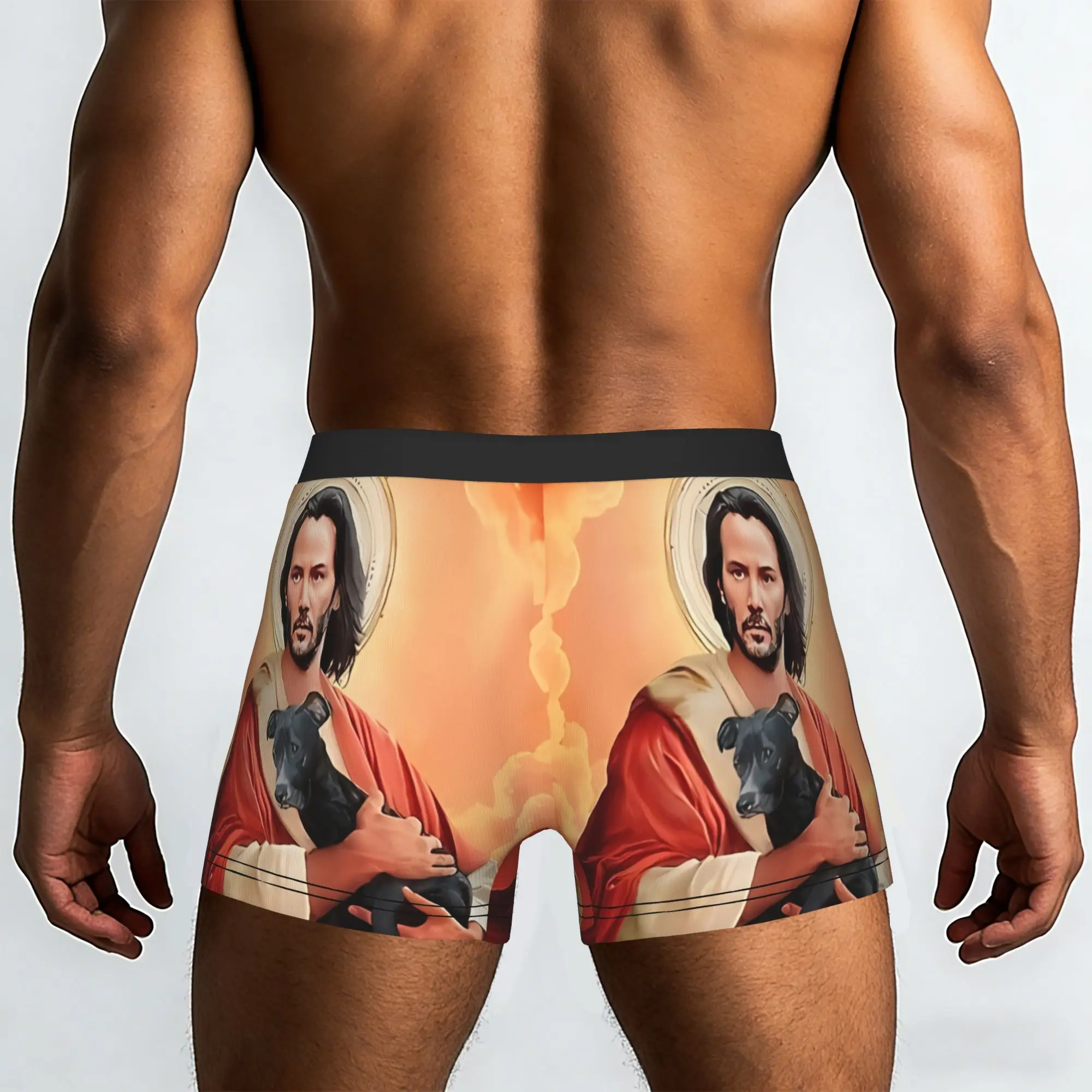 Keanu Christ W Dog John Wick Underpants Breathbale Panties Men's Underwear Ventilate Shorts Boxer Briefs