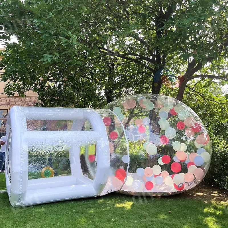 

Pink Bubble Inflatable House With Millions of Ocean Ball Pools, Kids Entertainment Indoor Playground Ball Pit