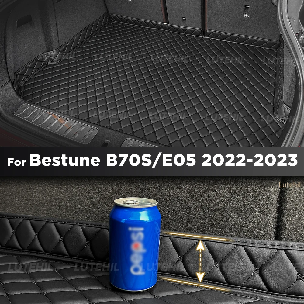 

Для Bestune B70S/E05 2022-2023 коврик для багажника автомобиля, защитный коврик для багажника, аксессуары для интерьера