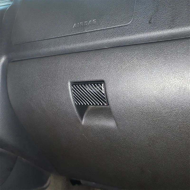 Fit For Hummer H3 2005-2009 Soft Carbon Fiber Car Passenger Storage Box Switch Cover Trim Sticker Interior Car Accessories 6