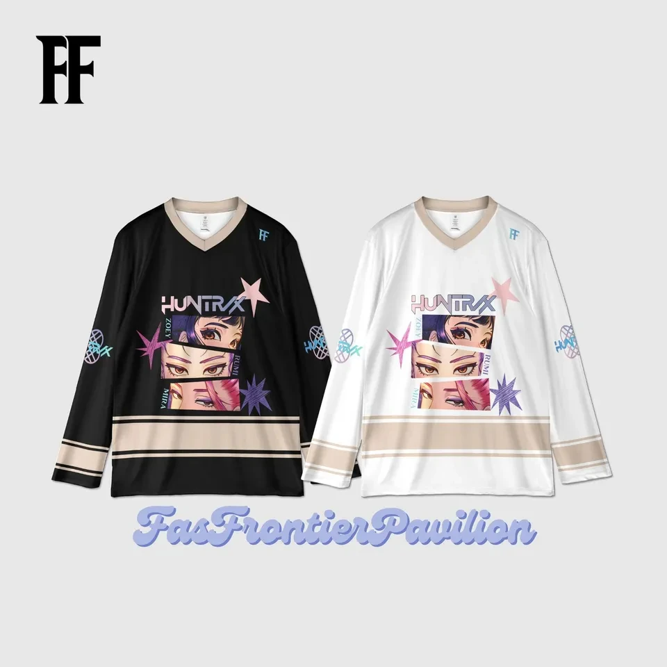 

Бейсбольная майка Kpop Demon Hunters, топ с длинными рукавами, осенне-зимняя мода 2025, Y2K, спортивная одежда, футболка унисекс