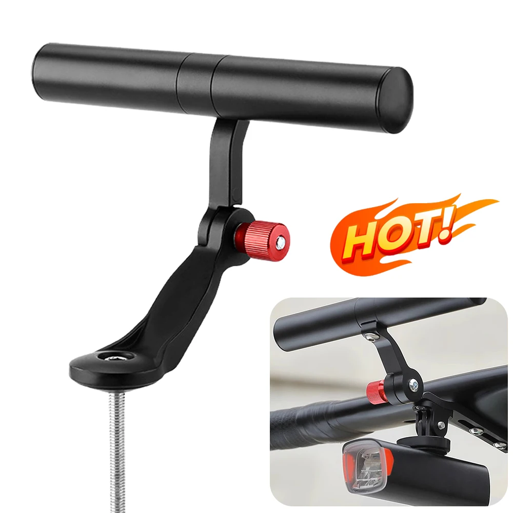 Bicycle Handlebar Extension Bracket Alloys Bike Handlebar Extender Lightweight Bike GPS Support Rack for Speedometer Headlight