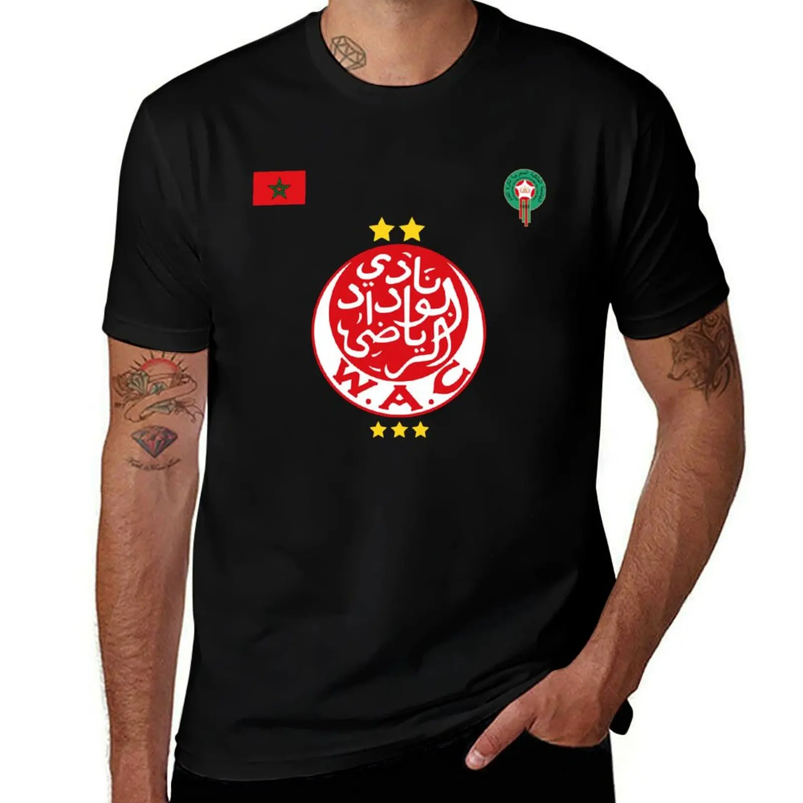 Morocco Wydad Wac Jersey Wac Lover T-Shirt quick-drying boys animal print shirts graphic tee men