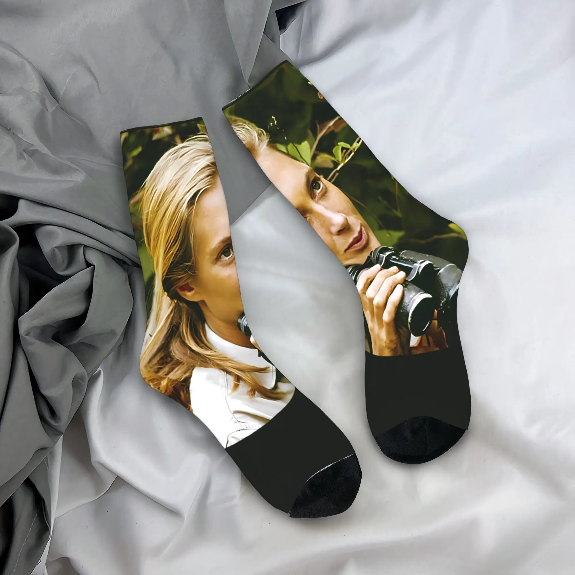 

Jane Goodall Tribute Wildlife Socks Fashion Stockings Winter Non Slip Women Men Socks Soft Printed Outdoor Socks