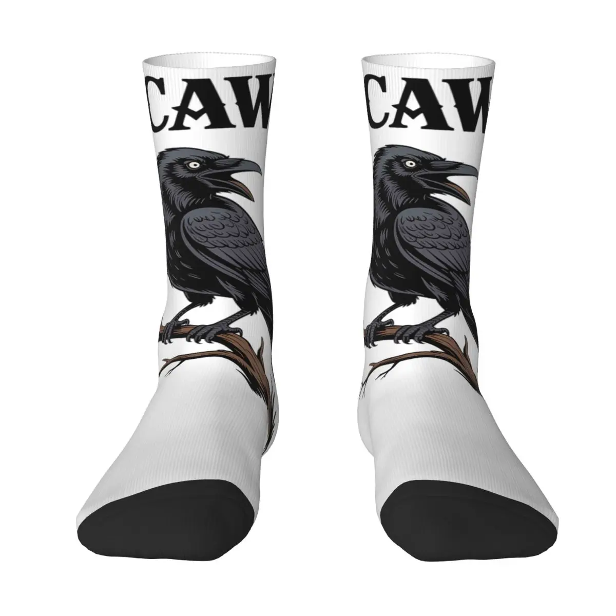 

Мужские носки F-Caw-F Funny Raven Gothic Crow Black Bird Humor Чулки Весенние дышащие носки Спортивные носки для бега против пота