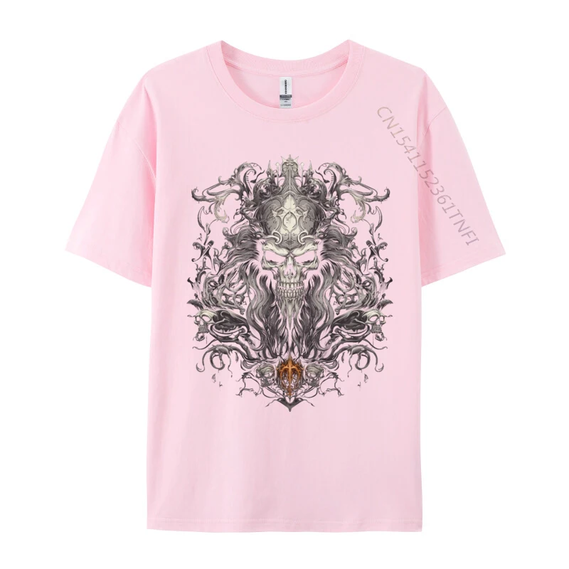 Myrrh Christmas Skull For Men Women Teens Boys Girls T-Shirts Normal Tops T Shirt Cotton Round Neck Tops Tees Short Sleeve image 2