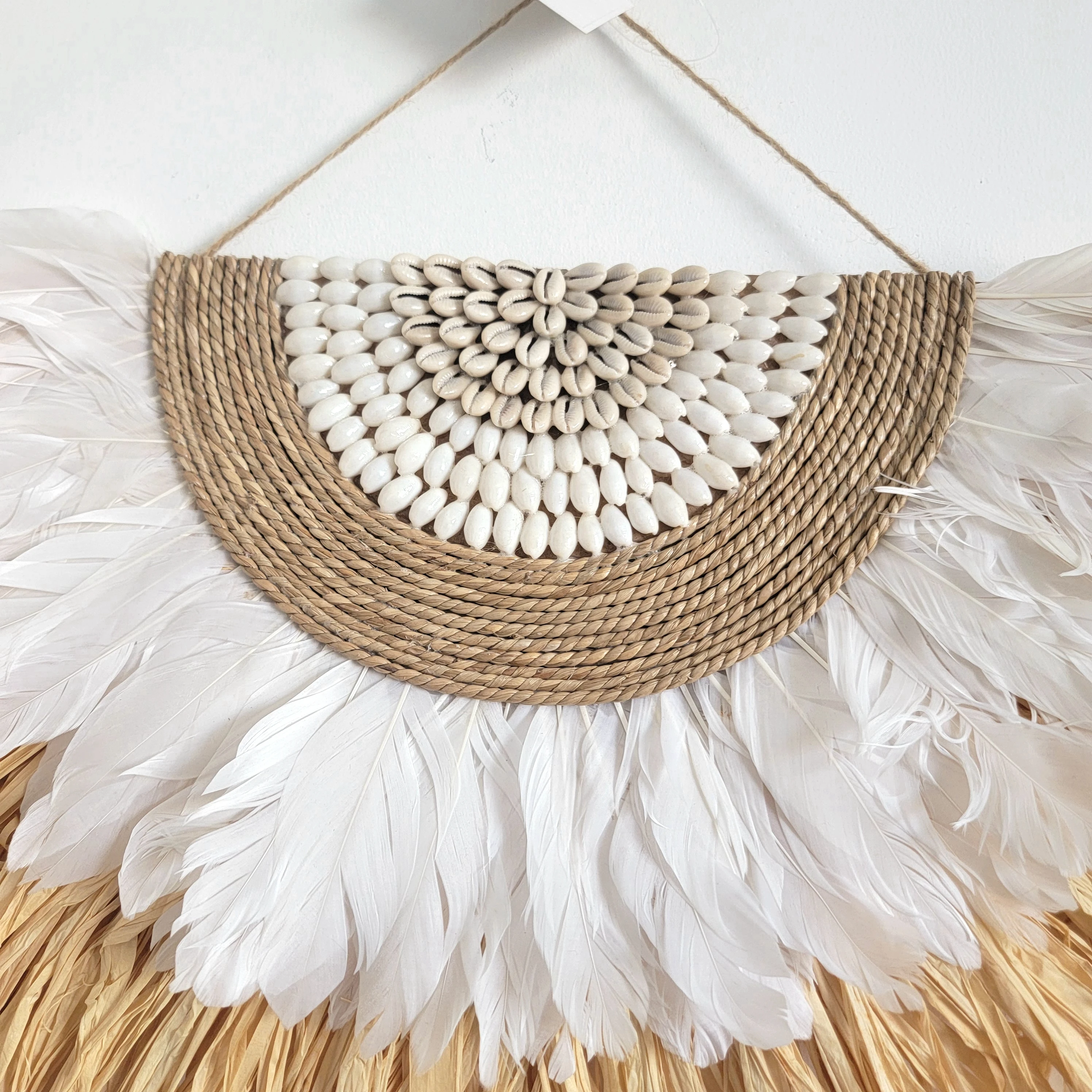 Natural Fiber Raffia Wall Decorations Weaving - Eco-Friendly Home Decor Accents Wall Art