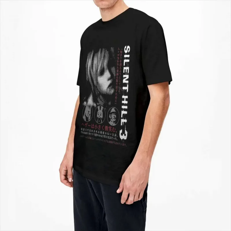 Silent Hill 3 Men Women T Shirt Horror Game Fun Tee Shirt Short Sleeve O-Neck TShirt Cotton Vintage Casual Oversized Tshirt