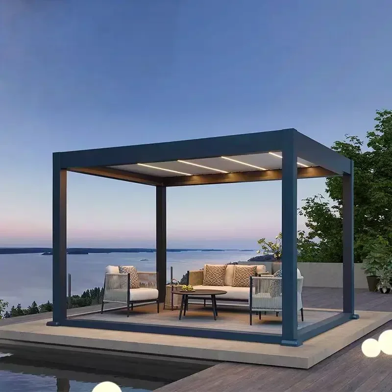 

-Pergola 4X6 Bioclimatica 6X5 Motorised Pergola 3X4 Bioclimatique Aluminium Gazebo Outdoor