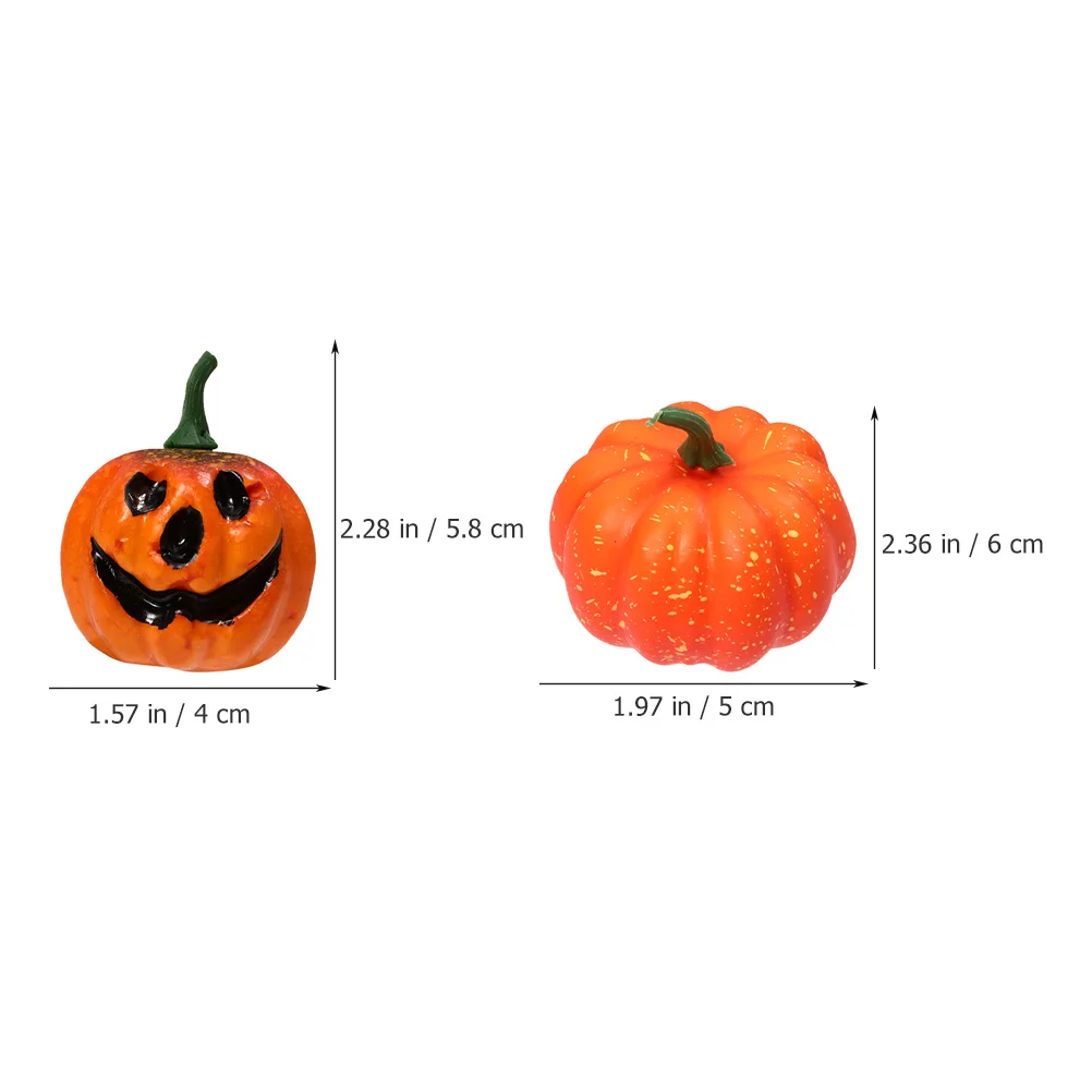 

12 Pcs Simulation Pumpkin Ornaments Craft Pumpkins Small Decorative Fall Home Decoration Artificial Household Simulated
