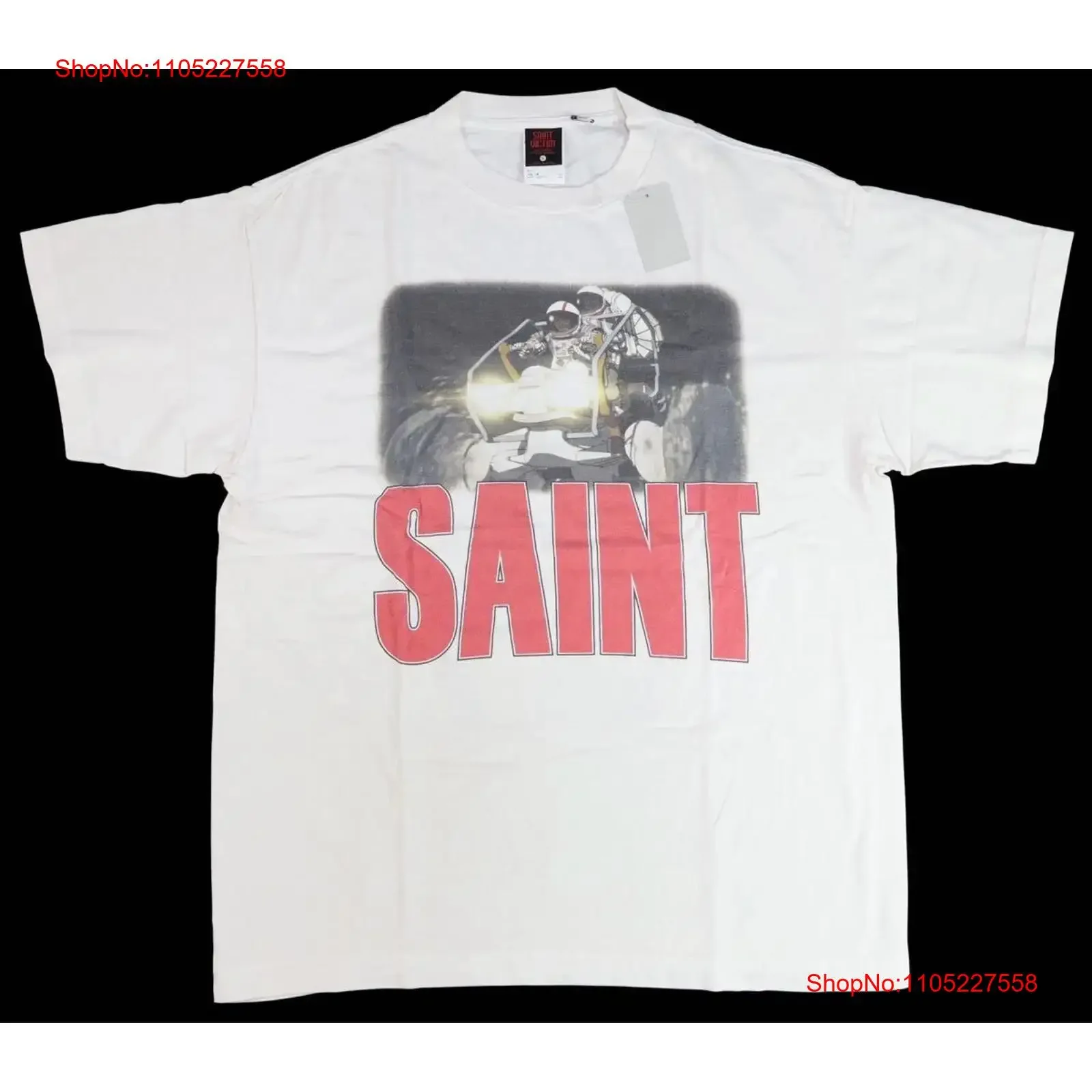 

XL SAINT Mxxxxxx Michael FD SS TEE vintage Washed Breathable graphic Versatile Unisex Stylish Top For Everyday Wear Stretched