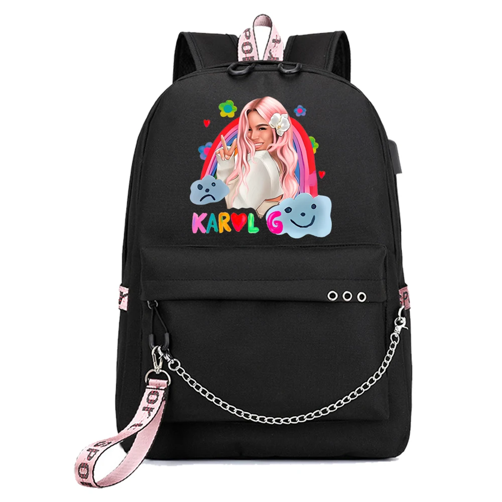 MañAna Sera Bonito Tour Mochila Karol G Backpack Popular Music Fashion Travel Backpacks Outdoor School Bag