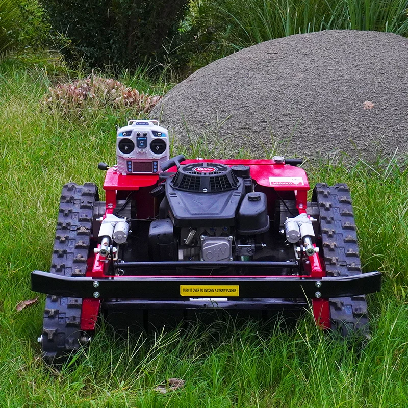 

Customized Factory direct sales all-terrain remote control lawn mowers robot dual-blade grass crushing professional cutting