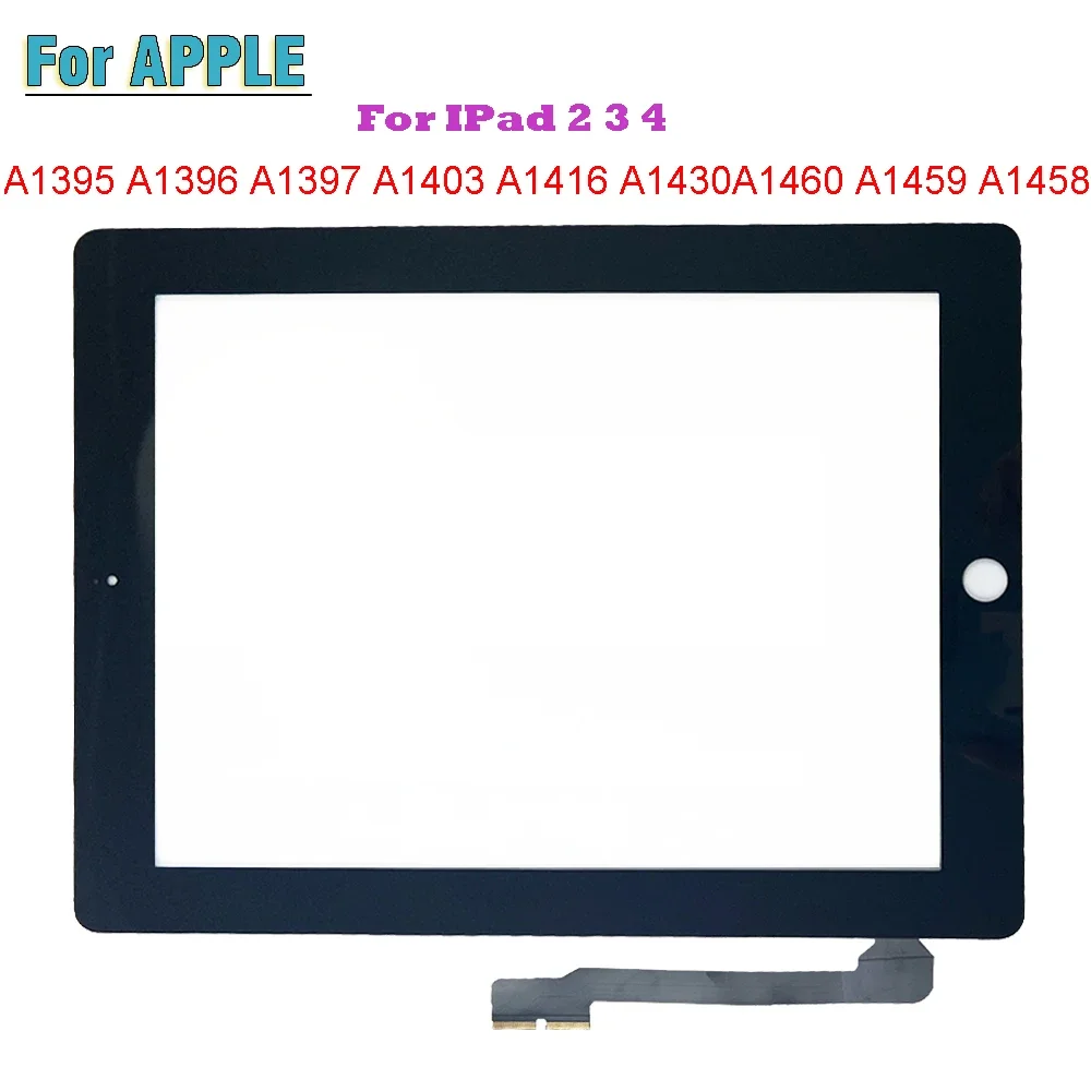 10PCS For Apple iPad2 iPad3 iPad4 iPad 2 3 4 A1395 A1403 A1416 A1430 A1460 A1459 Touch Screen Digitizer Sensor Outer Glass Panel