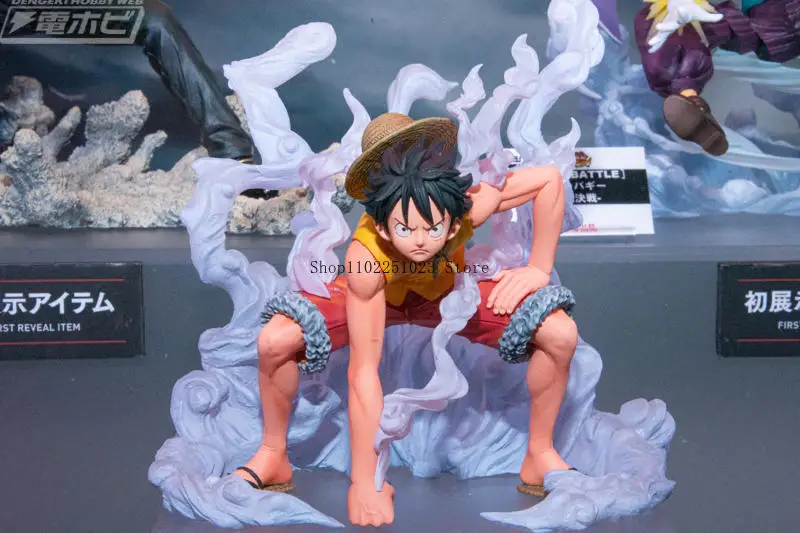 BANDAI-Figurine d'anime originale, ontariOne Piece, Monkey D. Figuarts Modèle de figurine d'action Luffy PARAMOUNT WAR, ornements de bureau, cadeaux