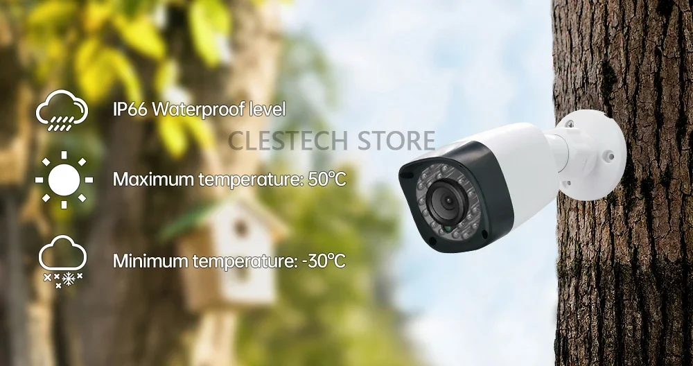 HD 3000TVL AHD CCTV 카메라, 1080P 2.0MP 소니 IMX323 센서, Ahd-n 컬러 홈 감시, IP66 방수 브래킷 포함