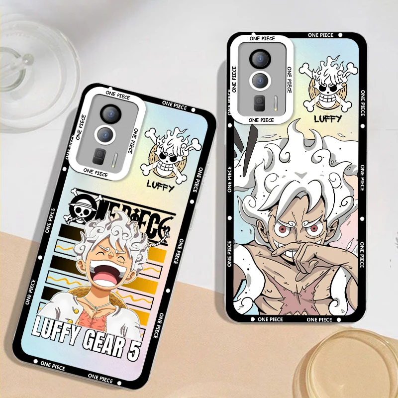 Ones Pieces luffys gear 5 Phone Case For Poco M3 M4 X3 X4 NFC X5 F3 Redmi Note 9 10 11 Pro 12 4G Angel Eyes Transparent