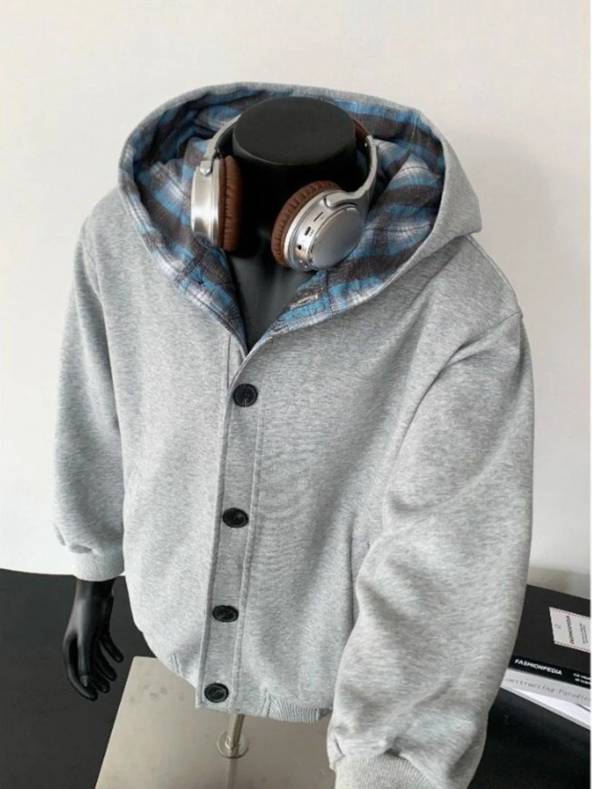 

Мужская ретро-куртка-худи в японском стиле, весенняя, премиум-класса, с открытыми рукавами, свободного кроя, большого размера, с узором-вставкой, длинная