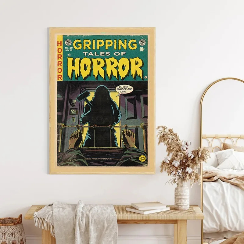 الرجعية الكلاسيكية أفلام الرعب مخيف حكايات من ديري نمط هزلي مرعب فيلم المشارك حائط لوح رسم صور ديكور المنزل