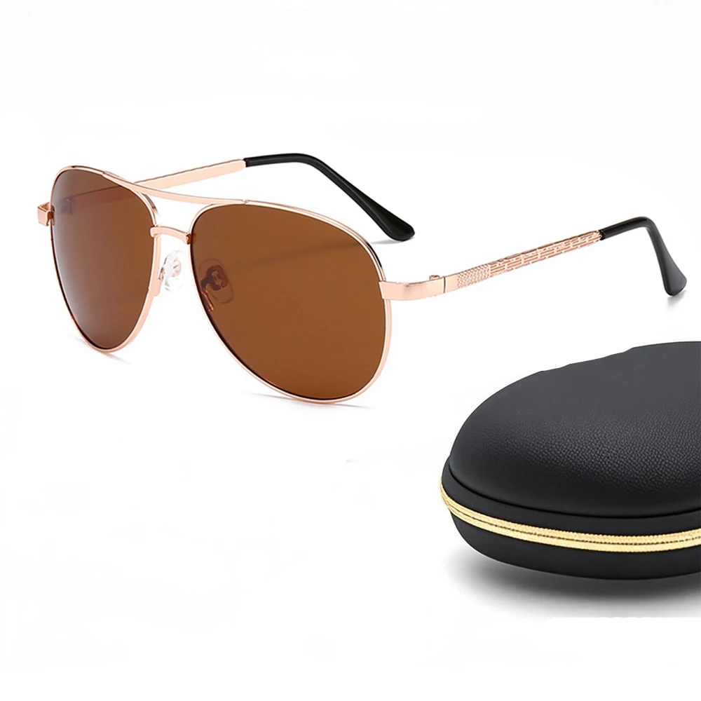 

Aviation Metal Frame Polarized Sunglasses Men Brand Designer Sun Glasses Women Pilot Male Eyewear Car Driving UV400 Eyewear 2025