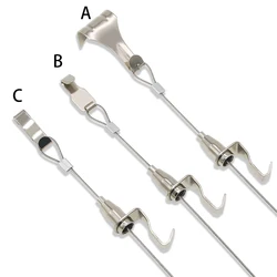 1-3M Adjustable Art Display Hanger 304 Stainless Steel Wire Cable Hanging Kit for Large Gallery Paint Picture Ceiling Suspension