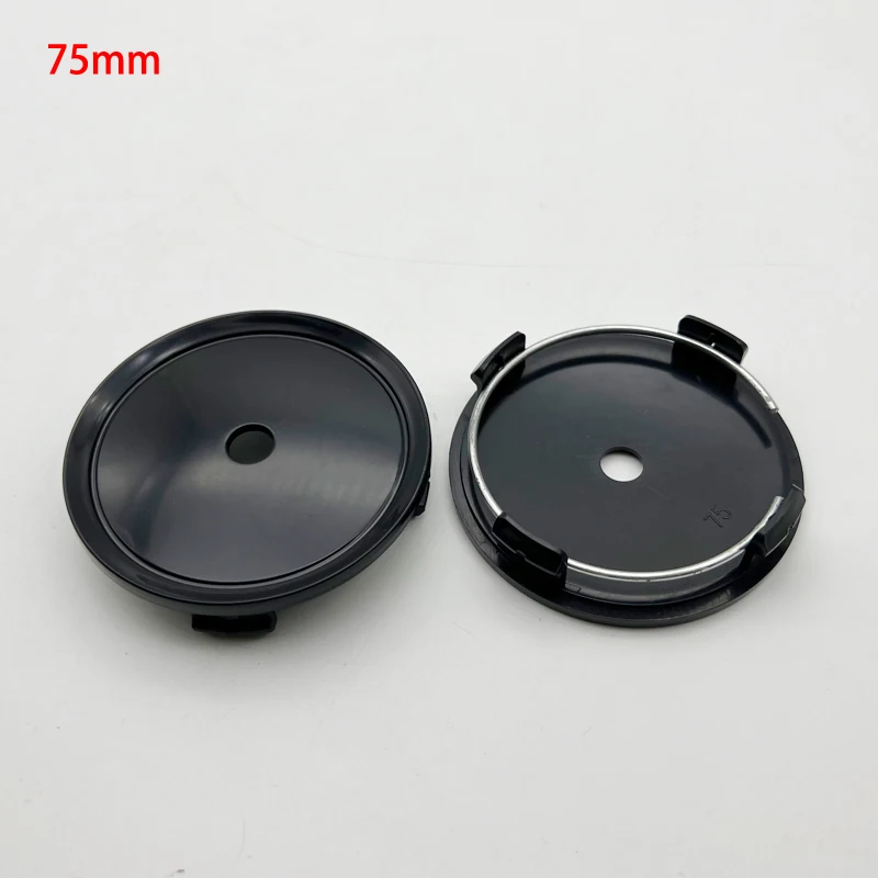 4 Pz/lotto No Logo Base Vuota 60mm 62mm 65mm 68mm 69mm 75mm Nero Argento Centro Ruota Tappo Cerchione Copertura Della Pneumatico Car Styling