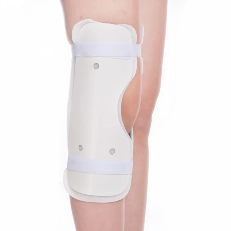 Adjustable Thickened PVC Knee Splint Breathable Knee Immobilizer Sleeve Open Patella Leg Knee Brace Joint Support Protector