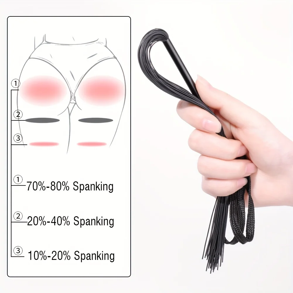 Kleine Siliconen Franje Kwastjes Zweep Bondage Terughoudend Bdsm Sexy Flogger Volwassen Flirten Seks Rollenspel Speelgoed Voor Vrouwen En Koppels