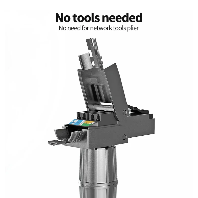 Conector Ethernet Industrial Cat8 Cat7, herramienta de enchufe de campo blindado RJ45, Conector Modular gratuito 23/24 AWG