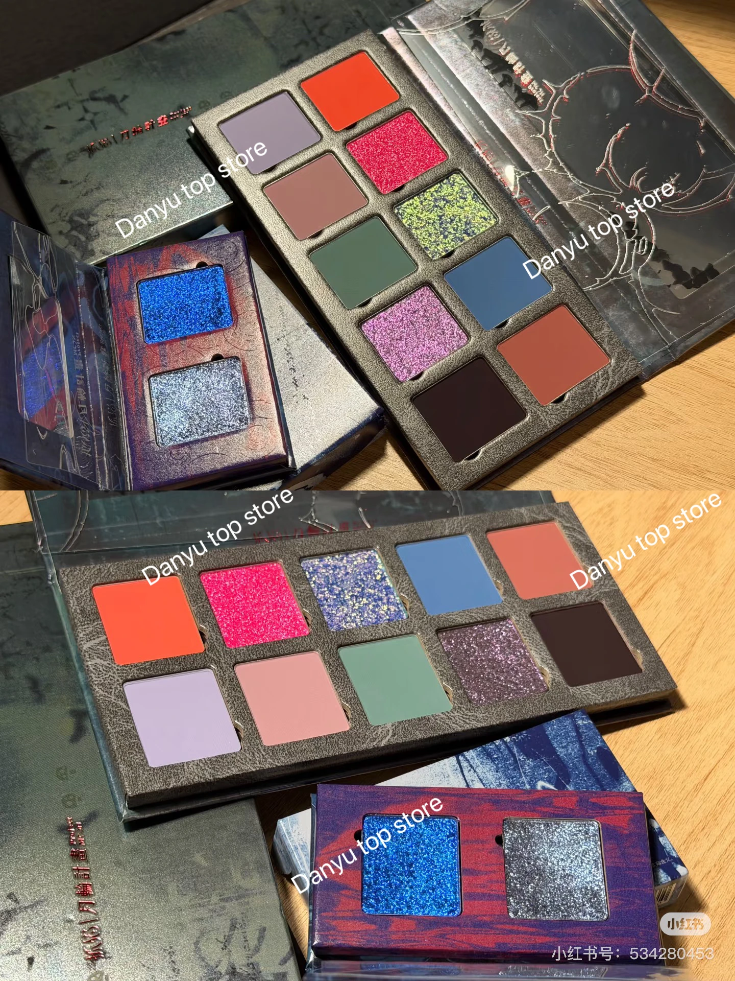 DRAMO Dark Color Smoke 15 Color Eye Shadow Plate Glitter Shimmer Chameleon Eyeshadow Long Lasting Eye Makeup